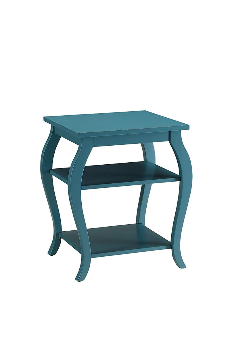 Benzara Becci End Table, Teal