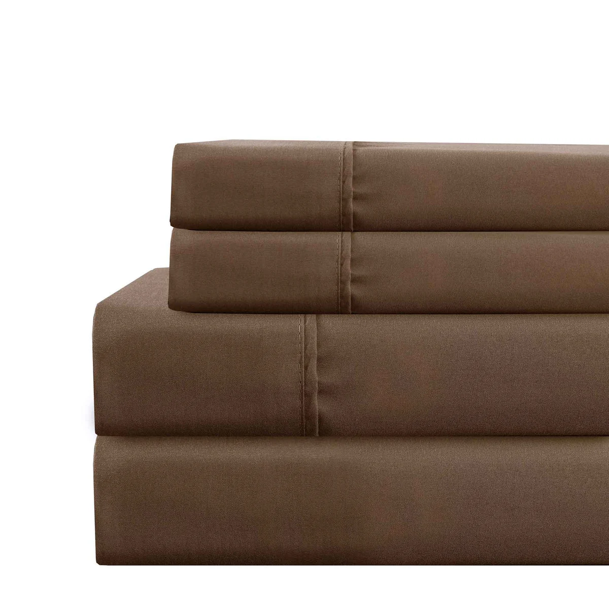 Lanester 4 Piece Deep Pocket King Size Microfiber Sheet Set The Urban Port, Brown