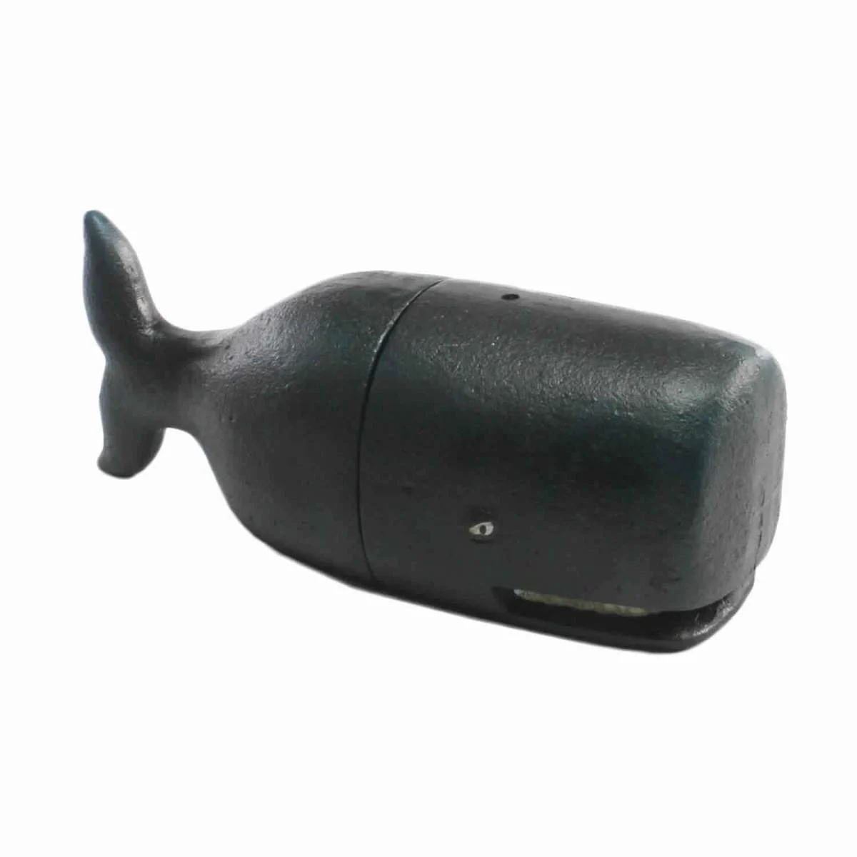 Benzara BM209722 Whale Design Hand Painted Metal Bookend, Pair of 2,Black