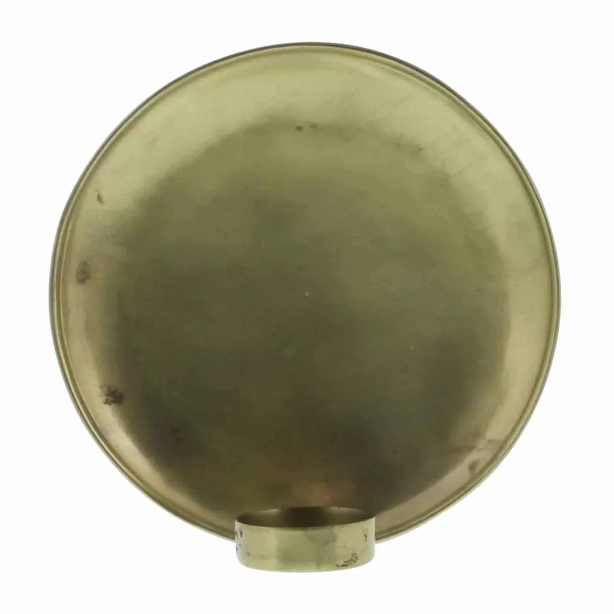 Benzara BM209861 Round Metal Frame Tealight Wall Sconce, Large, Brass