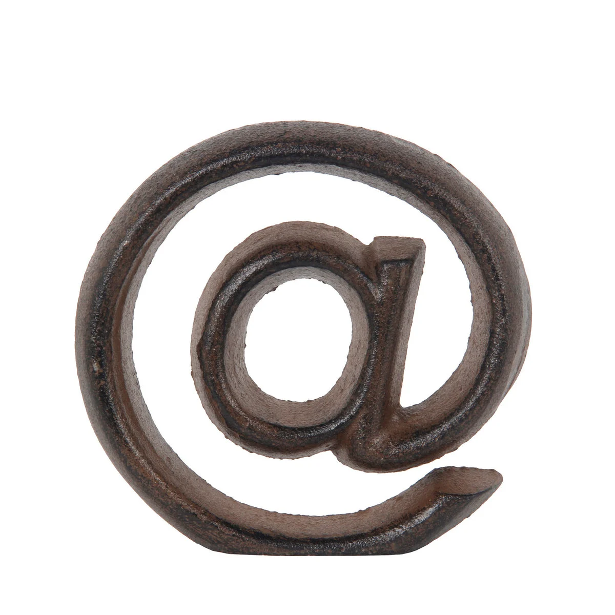 Benzara Metal At The Rate Symbol Home Decor, Bronze