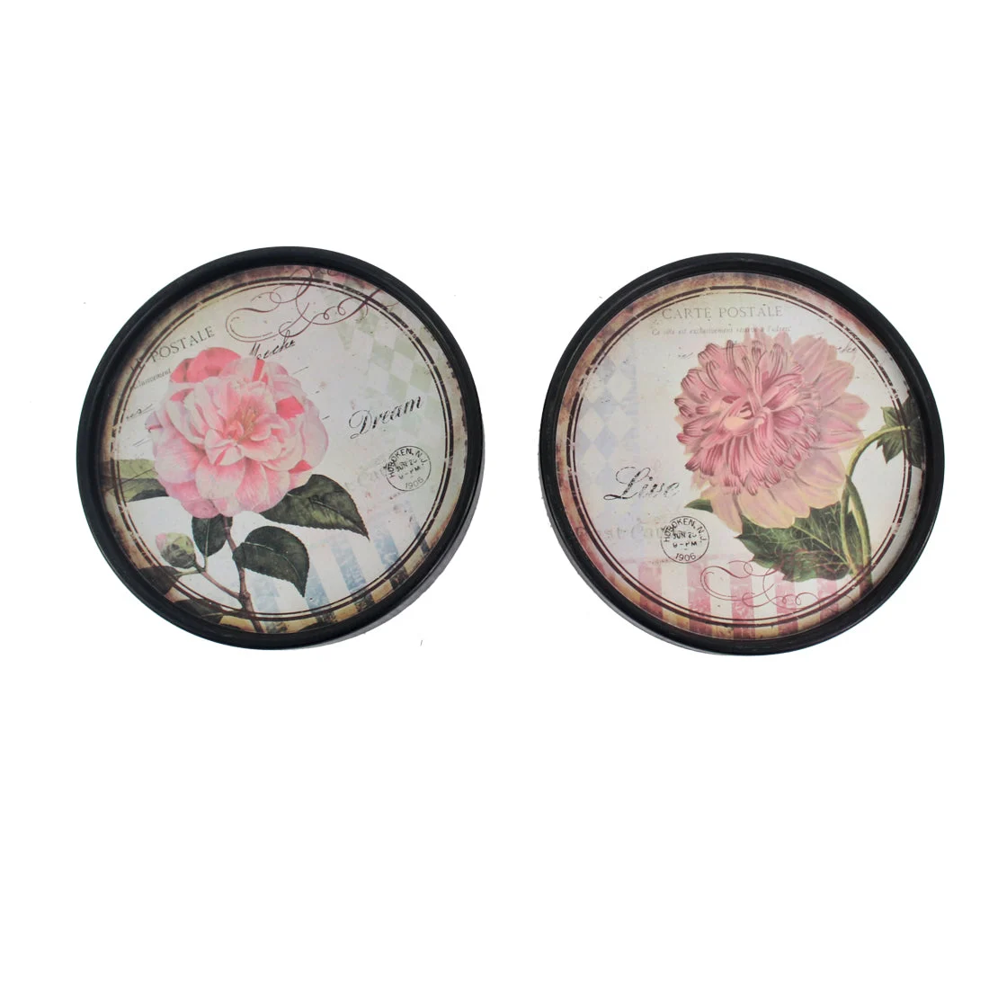Benzara Plate Design Round Wall Decor with Floral and Scripted Pattern, Multicolor