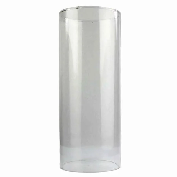 Benzara BM217848 Cylindrical Shape Open Glass Hurricane, Medium, Clear