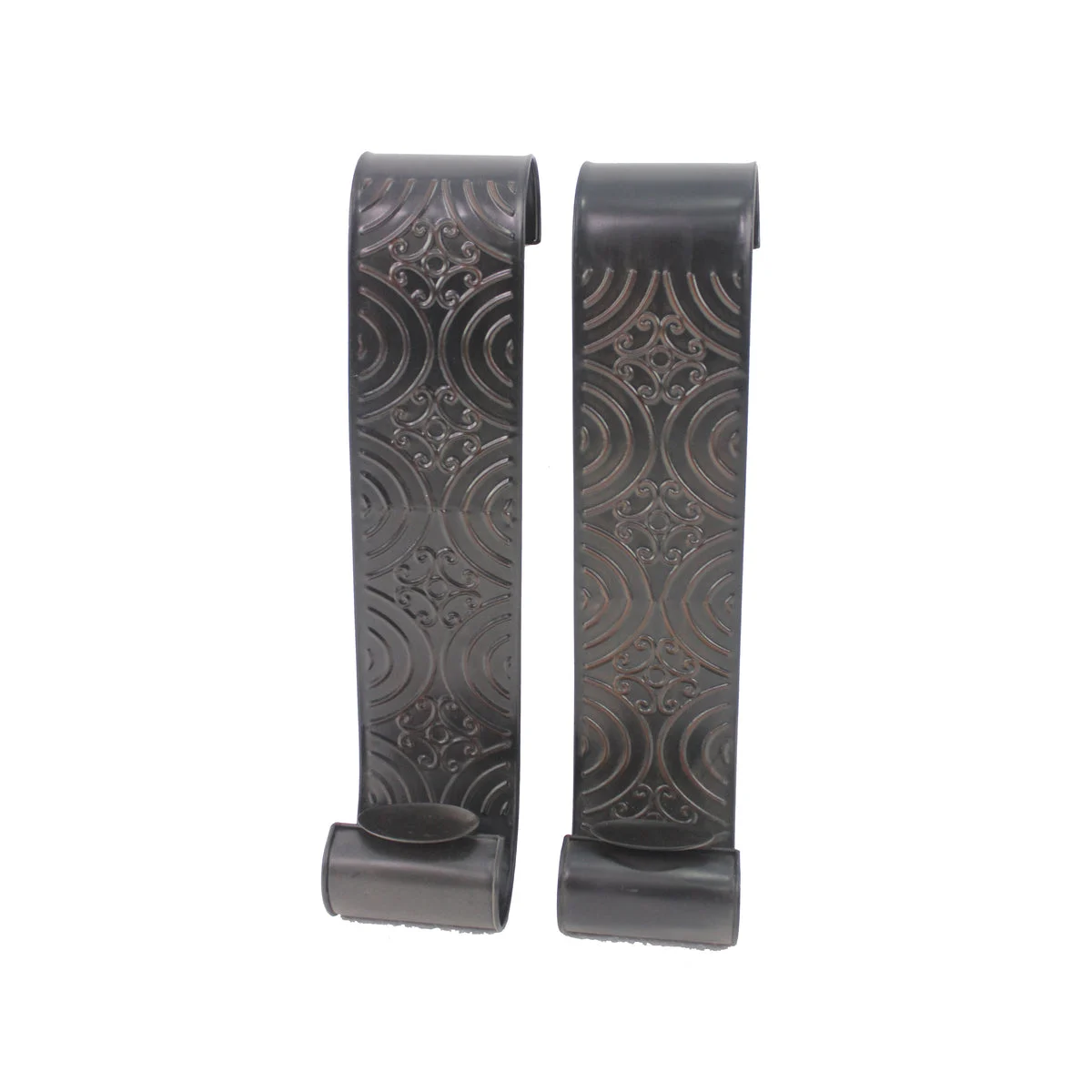 Benzara BM218358 Metal Sconce Candle Holder with Embossed intricate Carvings, Bronze