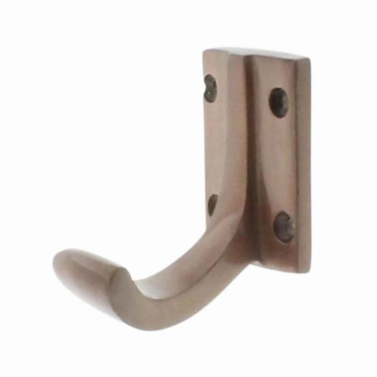 Benzara BM218998 Modern Aluminum Wall Hook with Screw Mounting Design, Cream