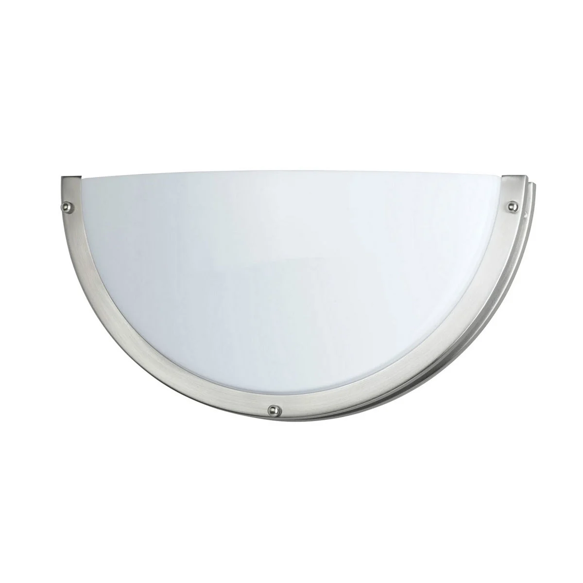 Benzara Half Moon Shaped Metal Wall Lamp with Acrylic Plate, Set of 4, White