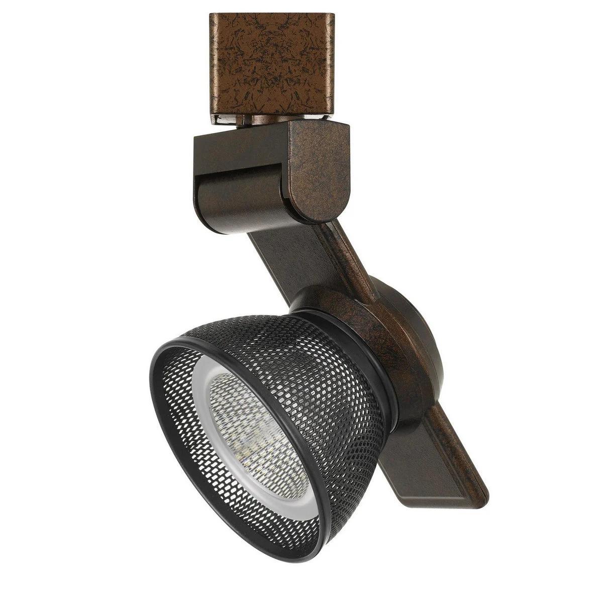 Benzara 12W Integrated Led Metal Track Fixture with Mesh Head,Bronze and Dark Black