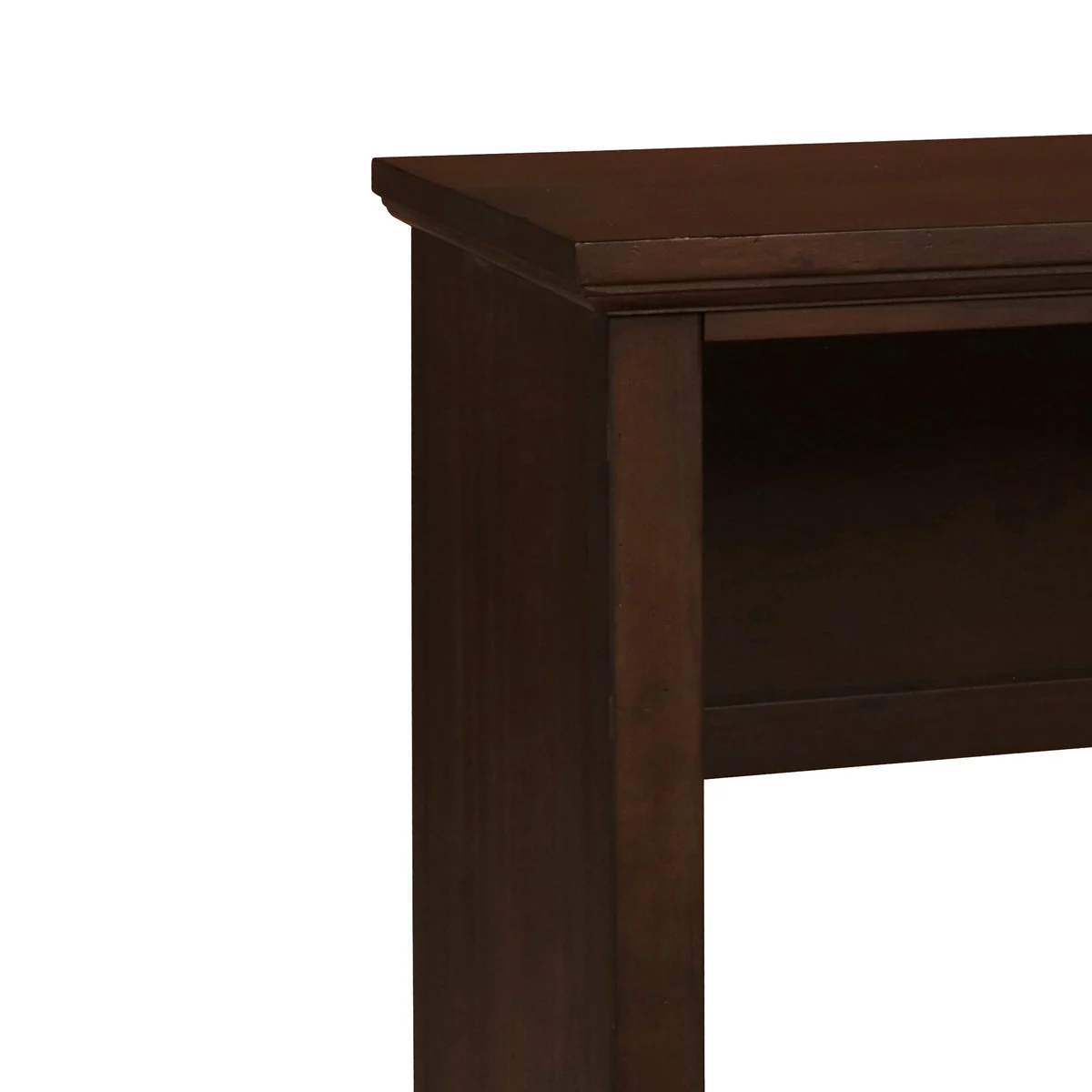 Benzara Wooden Writing Desk with 2 Spacious Storage Drawers, Brown