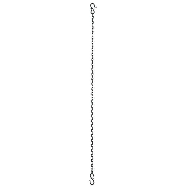 Benzara 36 Inches Metal Frame Chain Link, Black