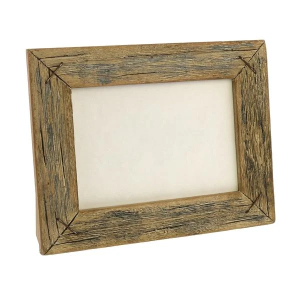 Benzara 5 X 7 Horizontal Frame with Textured Details, Brown