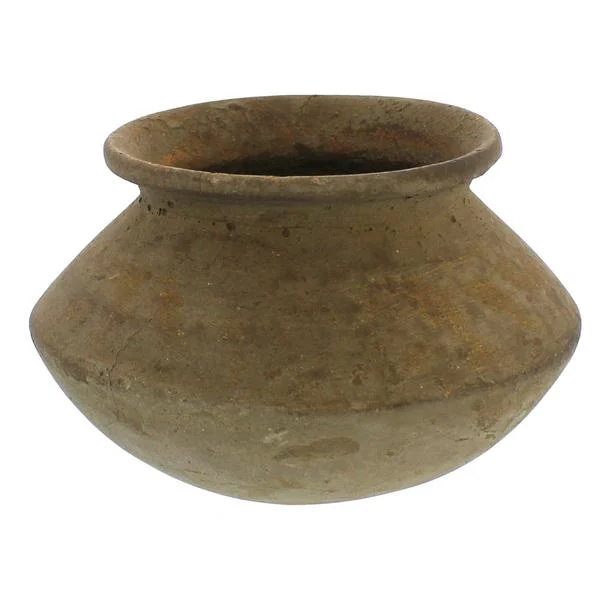 Benzara Rustic Clay Earthen Water Pot with Round Top, Brown