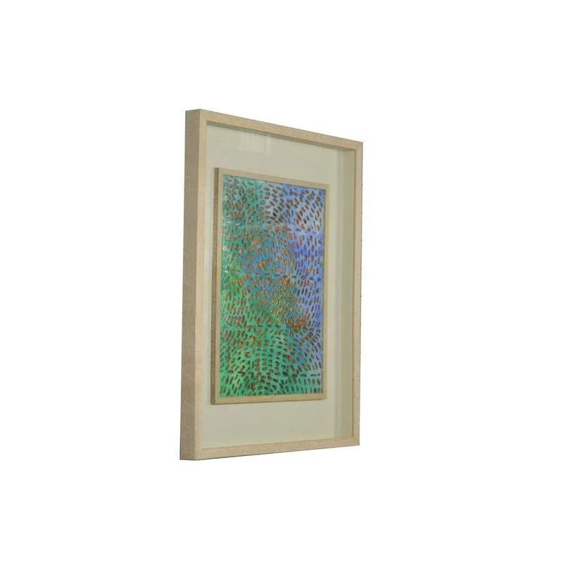 Benzara 15 x 32 Abstract Cutout Shadow Box Wall decor, Multicolor