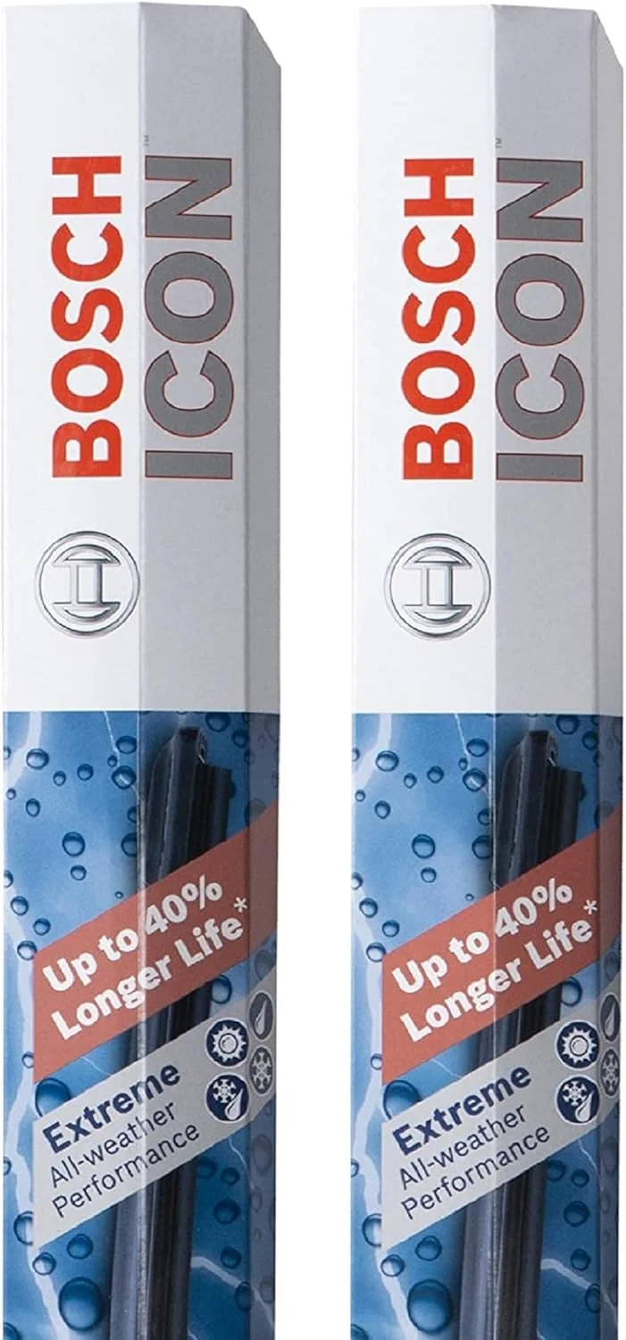 BOSCH 18A18A ICON Beam Wiper Blades – Driver and Passenger Side – Set of 2 Blades (18A & 18A)
