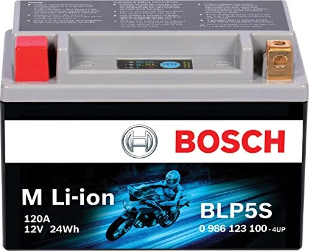 BOSCH BLP5S, Group 5, Lithium Power Sport Battery, 120CA 12V for Motorcycle, ATV/UTV, 4-Wheeler, Snowmobile, Personal Watercraft, Scooter, and Jet Skis