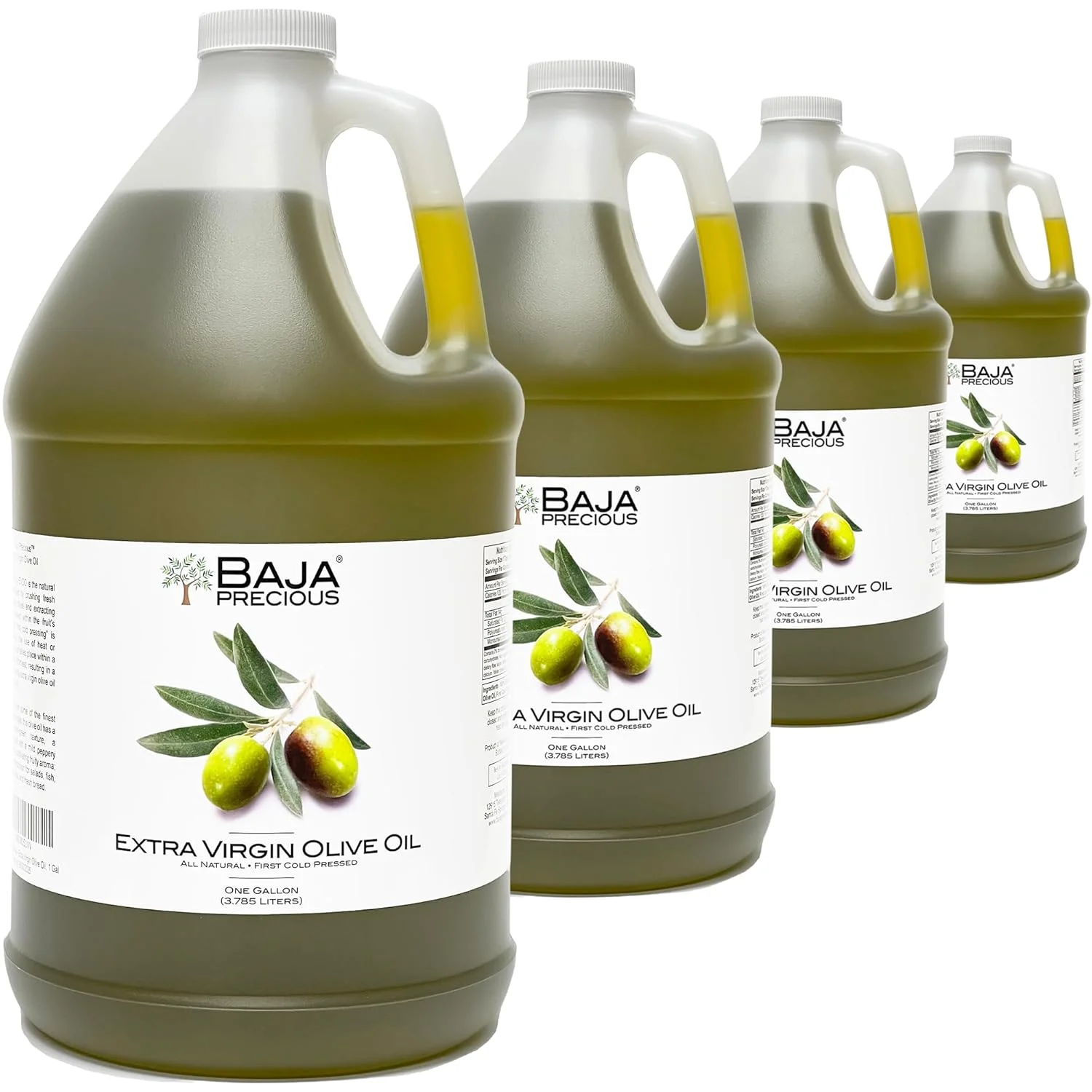 Baja Precious – Extra Virgin Olive Oil, Case of 4 X 1 Gallon Jugs