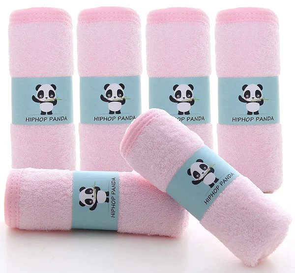 Bamboo Baby Washcloth, Hypoallergenic 2 Layer Ultra Soft Absorbent Bamboo Towel