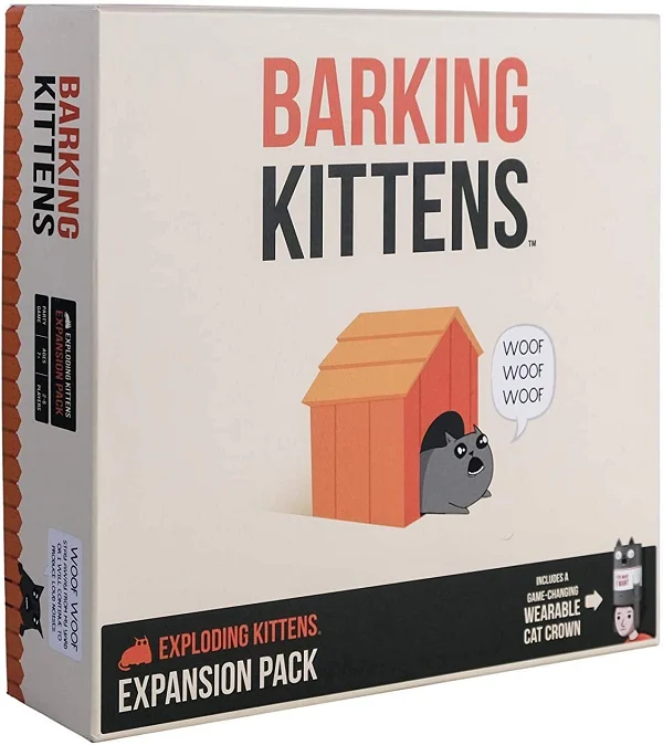Barking Kittens Expansion Set – A Russian Roulette Card Game, Family Party Games