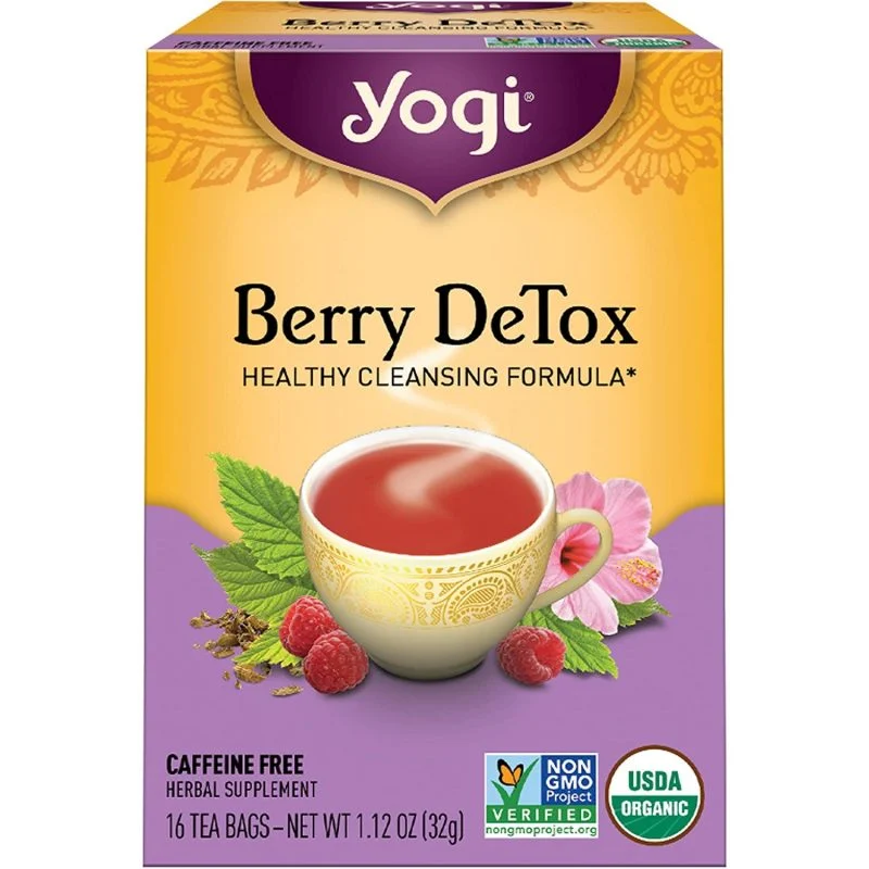 Yogi Tea Berry DeTox, 6 Pack, Healthy Antioxidant Blend, 96 Tea Bags