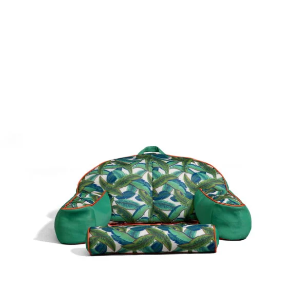 Big Joe Lazy Lounger, Green Tropical Palm