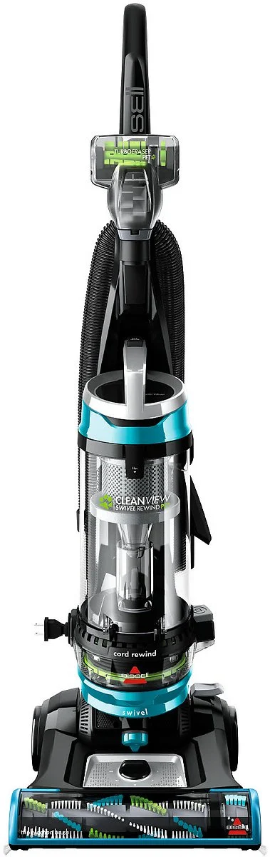 Bissell CleanView Swivel Rewind Pet Upright Vacuum, Blue, Large