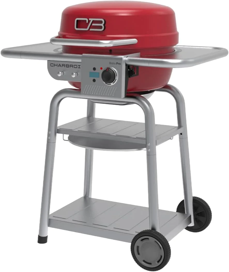 Bistro Pro Electric Grill & Griddle + Charcoal Mode, Red – 25302146