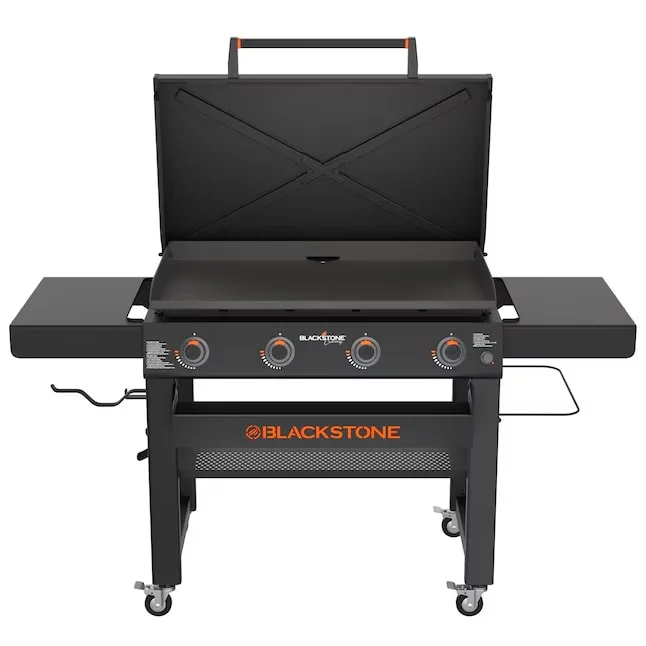 Blackstone 2162 36″ Culinary Omnivore Griddle with Hood 4-Burner Liquid Propane Flat Top Grill