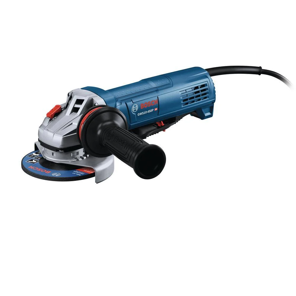 Bosch GWS10-450P 10 Amp Corded 4-1/2 in. Angle Grinder – with Lock-On Paddle Switch