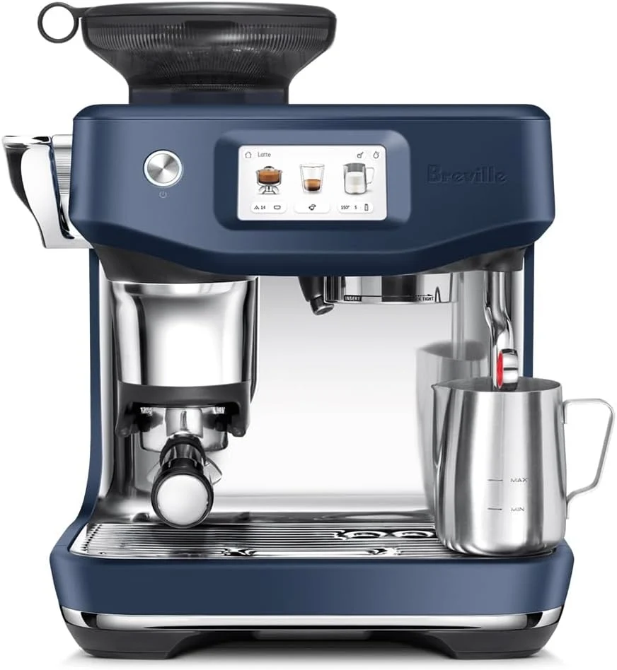 Breville Barista Touch Impress Espresso Machine BES881DBL, Damson Blue