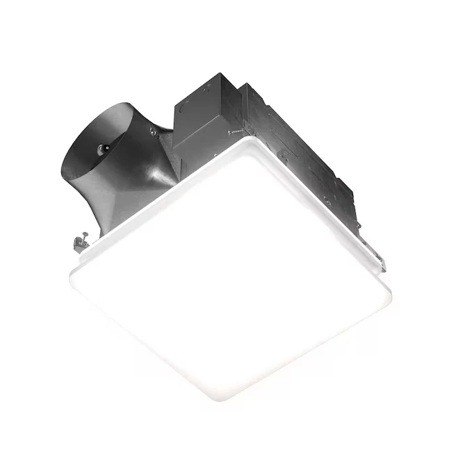 Broan 0.6-Sone 110-CFM White Lighted Bathroom Fan (ENERGY STAR Certified)
