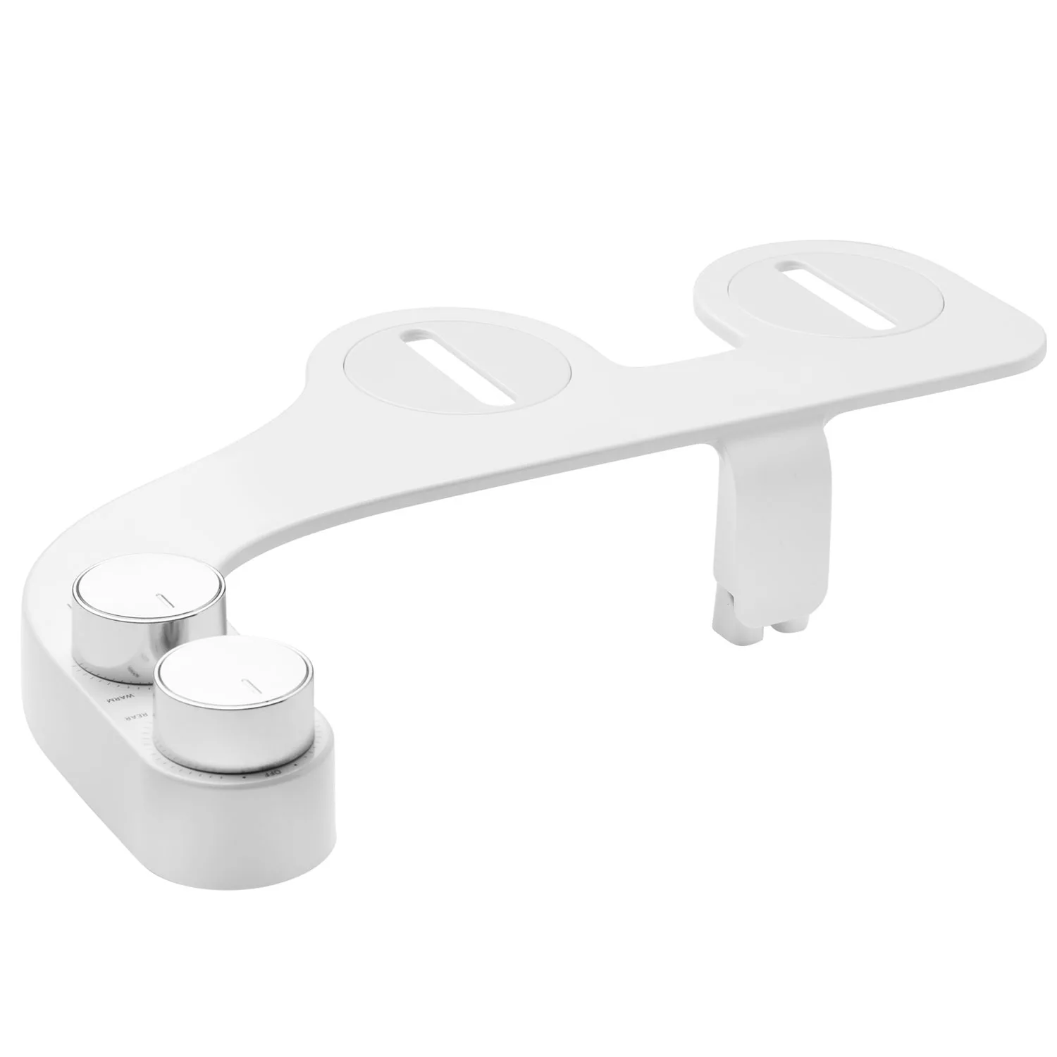 Brondell FreshSpa Comfort+ Dual Temperature Bidet Attachment and Dual Nozzle with Retractable Nozzles and Self- Cleaning Function