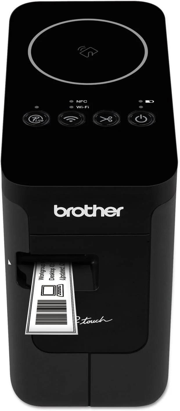 Brother Printer PTP750W Wireless Label Maker, 1.18, Black