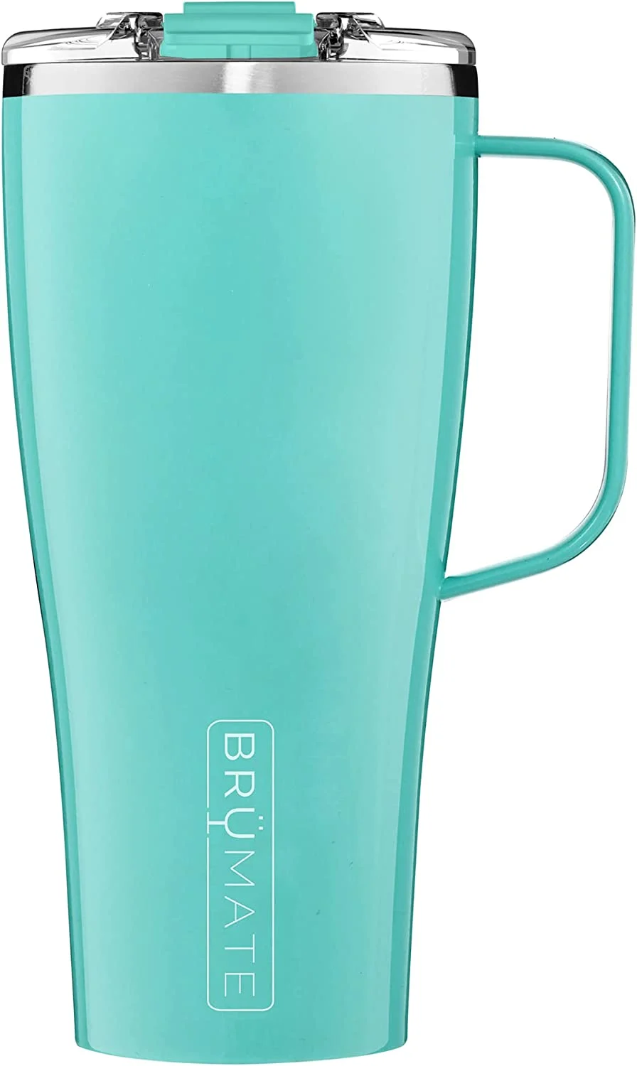 BrüMate Toddy XL – 32oz 100% Leak Proof Insulated Coffee Mug with Handle & Lid – Stainless Steel Coffee Travel Mug – Double Walled Coffee Cup (Aqua)