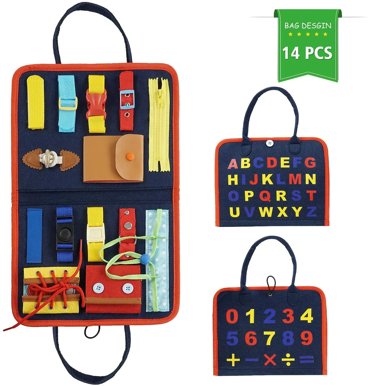Busy Board for Toddlers Age 1 – 6, Montessori Early Education Activity Toddler Toys