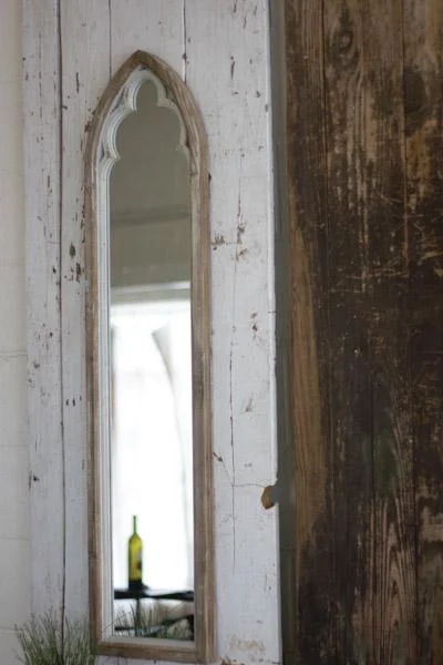 Kalalou CCG1415 Arched Wood Framed Mirror