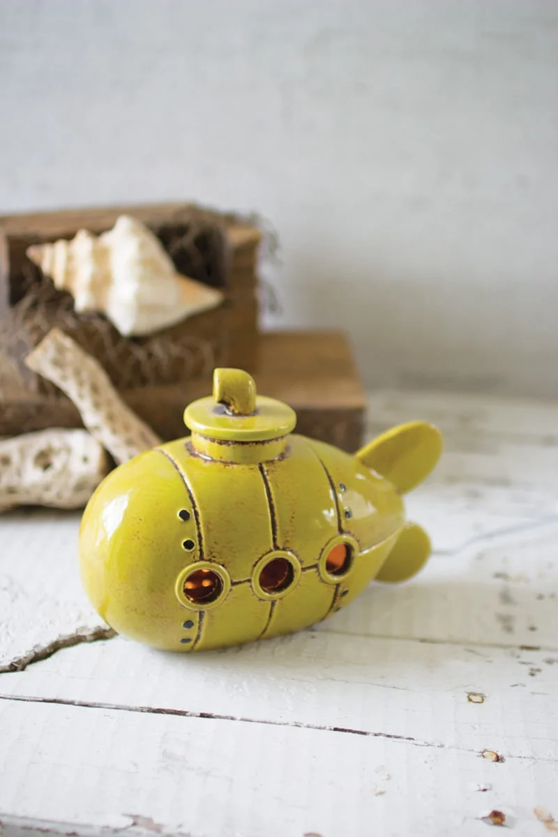 Kalalou CDV2026 Ceramic Submarine Night Light