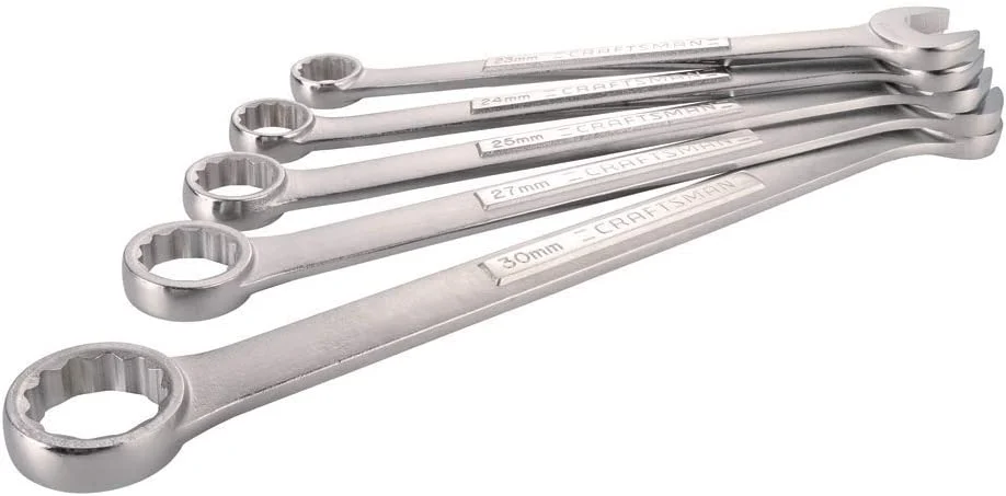 CRAFTSMAN CMMT12055 Wrench Set, Metric, Jumbo, 5-Piece