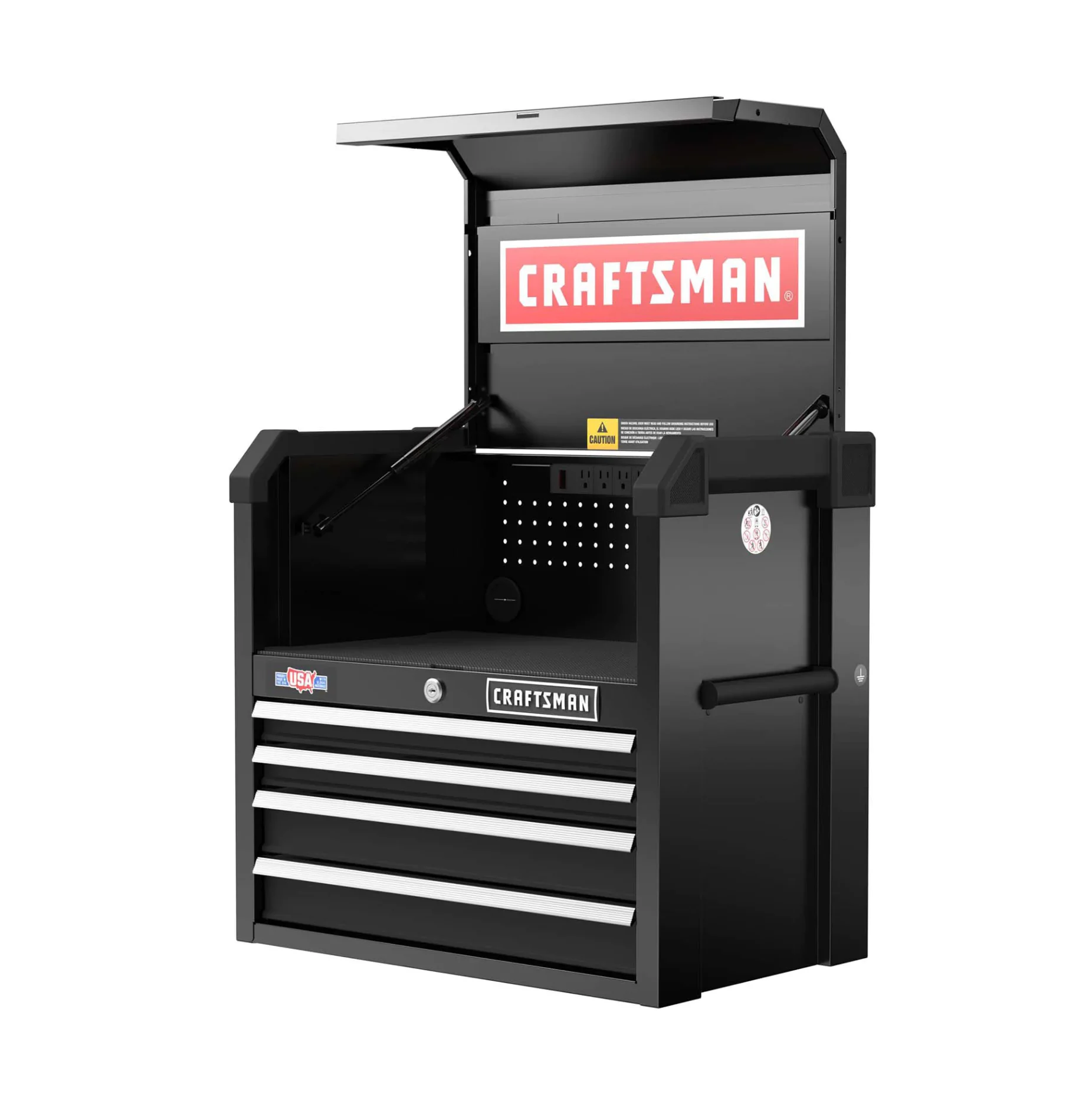 CRAFTSMAN CMST98267BK 2000 Series 26-in W x 24.7-in H 4-Drawer Steel Tool Chest (Black)