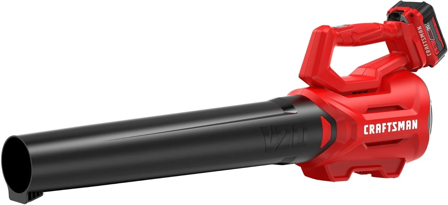 CRAFTSMAN V20 Cordless Axial Leaf Blower Kit with 4.0 Ah Battery and Charger (CMCBL700M1)