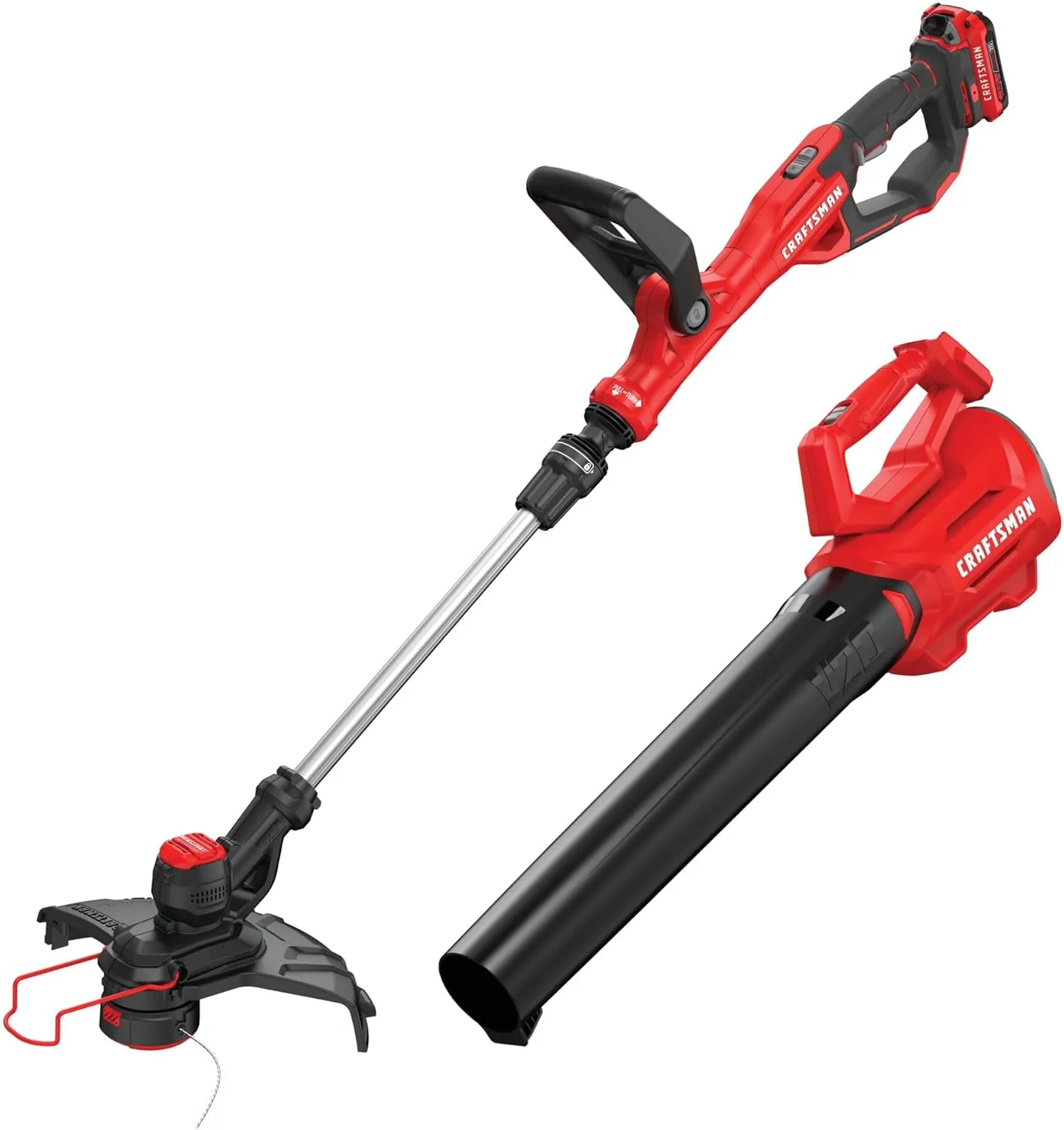 CRAFTSMAN V20 WEEDWACKER String Trimmer & Blower Combo Kit (2.0Ah) (CMCK197D1)