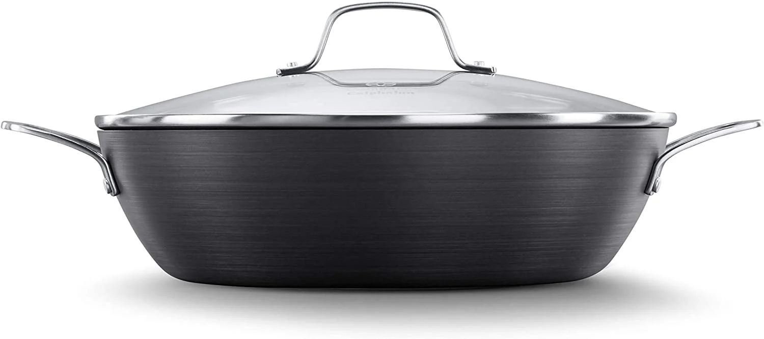 Calphalon 1932442 Classic Nonstick All Purpose Pan with Cover, 12-Inch, Grey