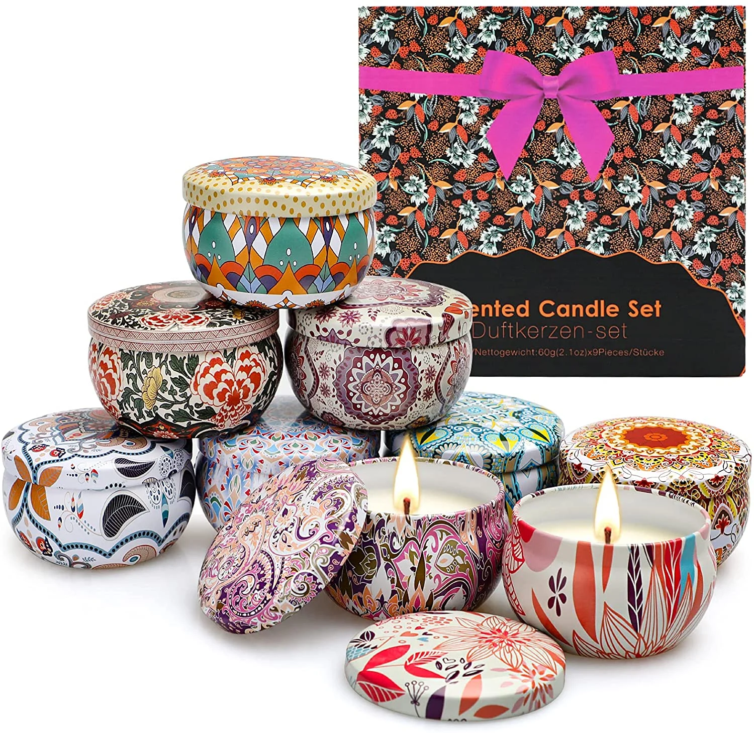 Candles for Home Scented, 9 Pack Scented Candle Bulk, Candle Set