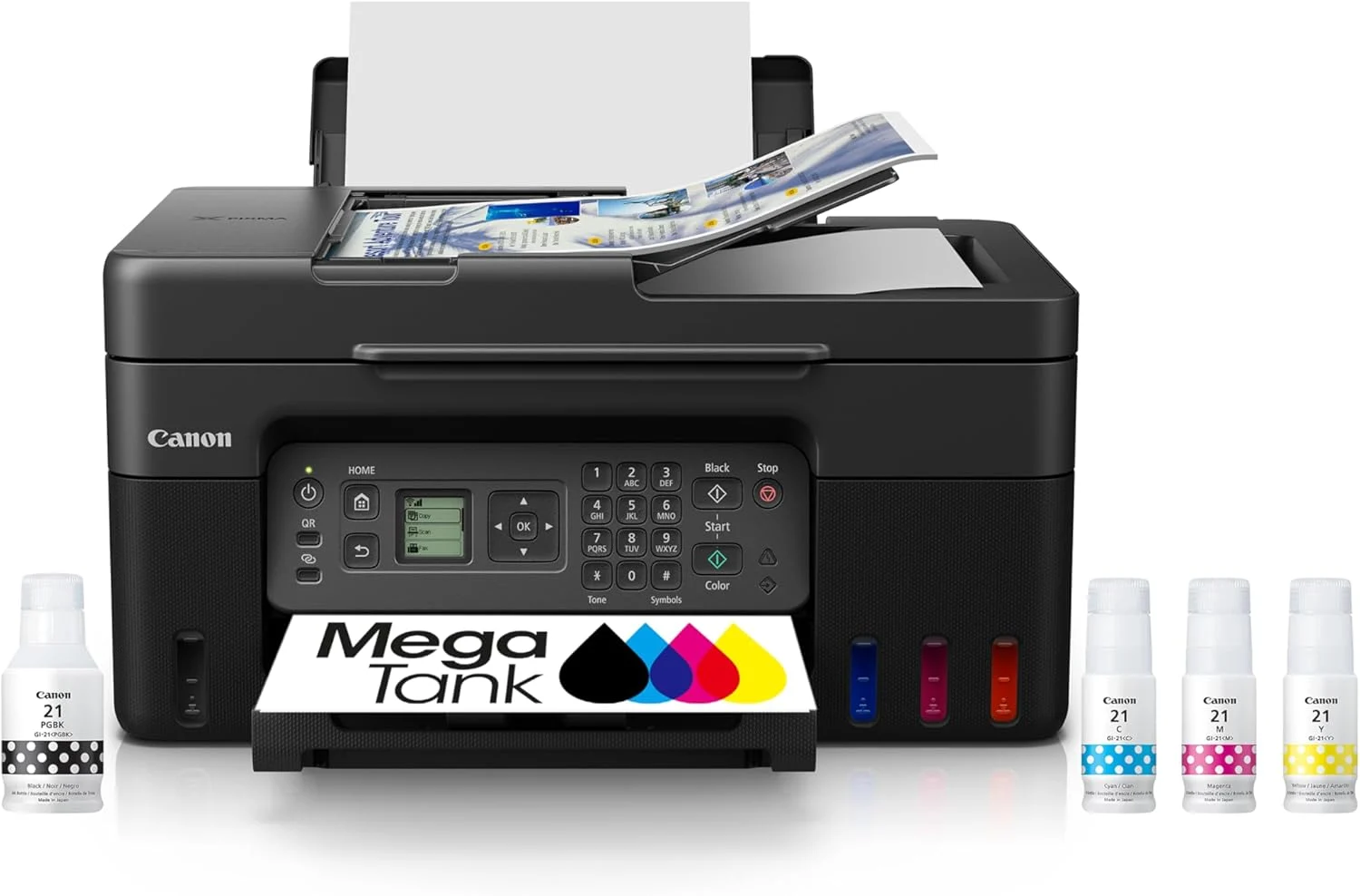 Canon Megatank G4270 All-in-One Wireless Supertank Printer |Print, Copy, Scan and Fax|with Airprint and Mopria Printing|Auto Document Feeder and Backlight 1.35″ Square LCD Screen