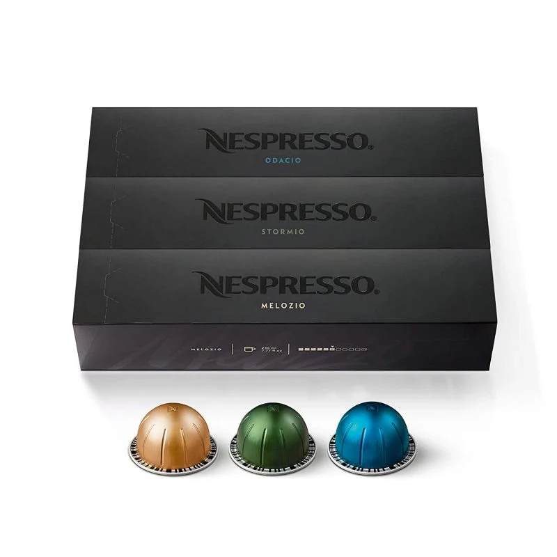 Nespresso Capsules VertuoLine Stormio, Odacio, Melozio, 10 Count, Pack of 3