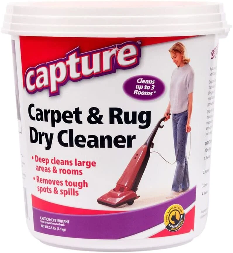 Capture Carpet & Rug Dry Cleaner w/ Resealable lid, 2.5 lb