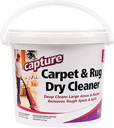 Capture Carpet & Rug Dry Cleaner w/ Resealable lid Strength Odor Eliminator, 4 lb