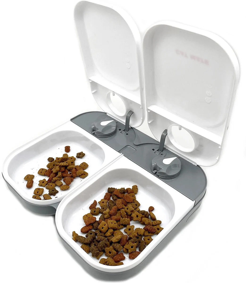 Cat Mate C200 2-Bowl Automatic Dog & Cat Feeder, 4-cup