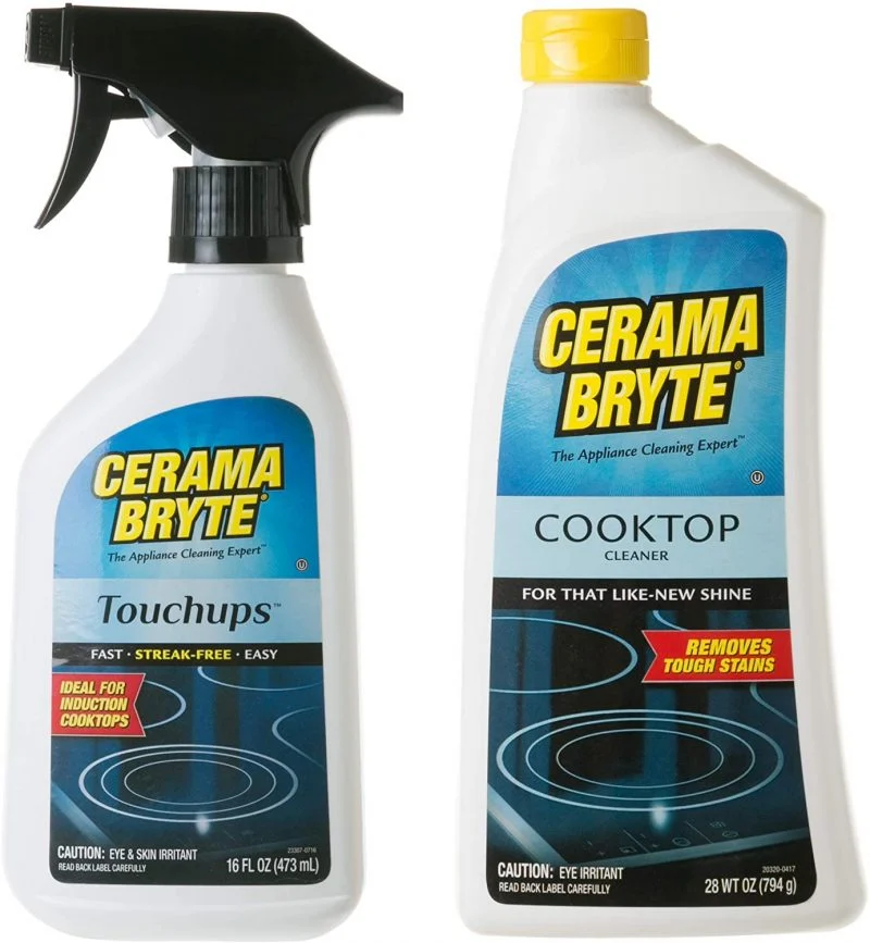 Cerama Bryte Glass-Ceramic Cooktop Cleaner 28oz, Touchups Spray 16 oz