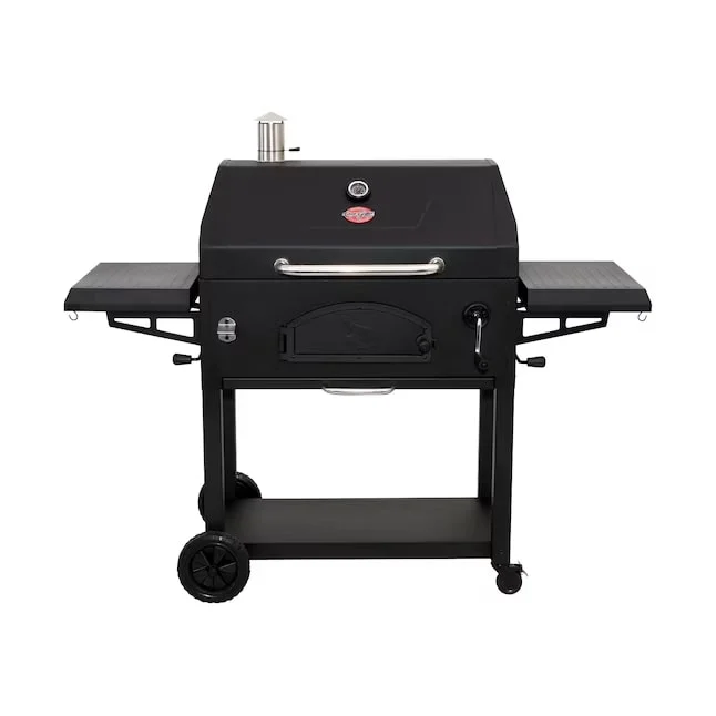 Char-Griller 2190 Legacy 33-in W Black Cart Charcoal Grill
