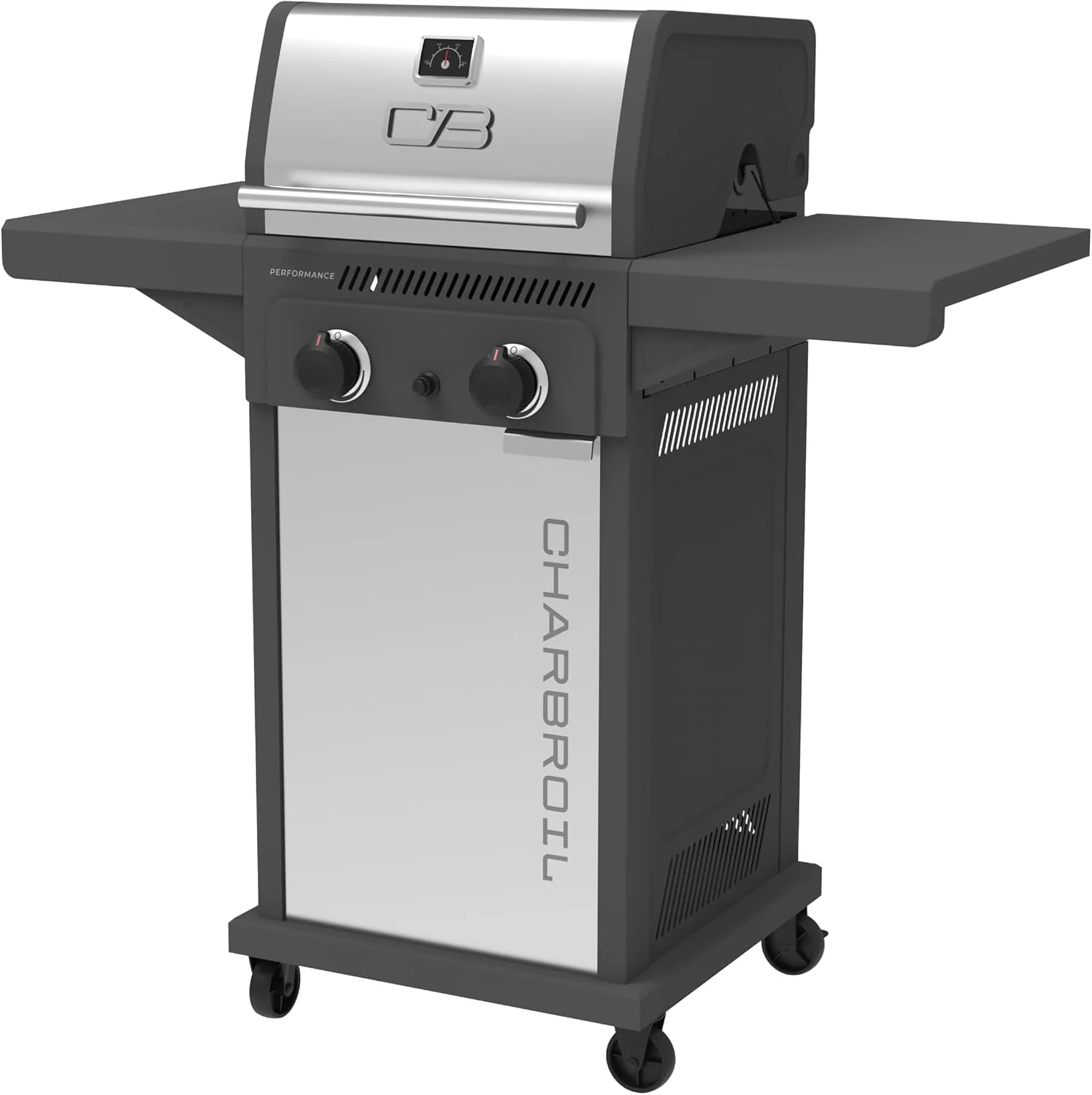 Charbroil 463638125 Performance Series 2-Burner Gas Grill Cabinet, Stainless Steel