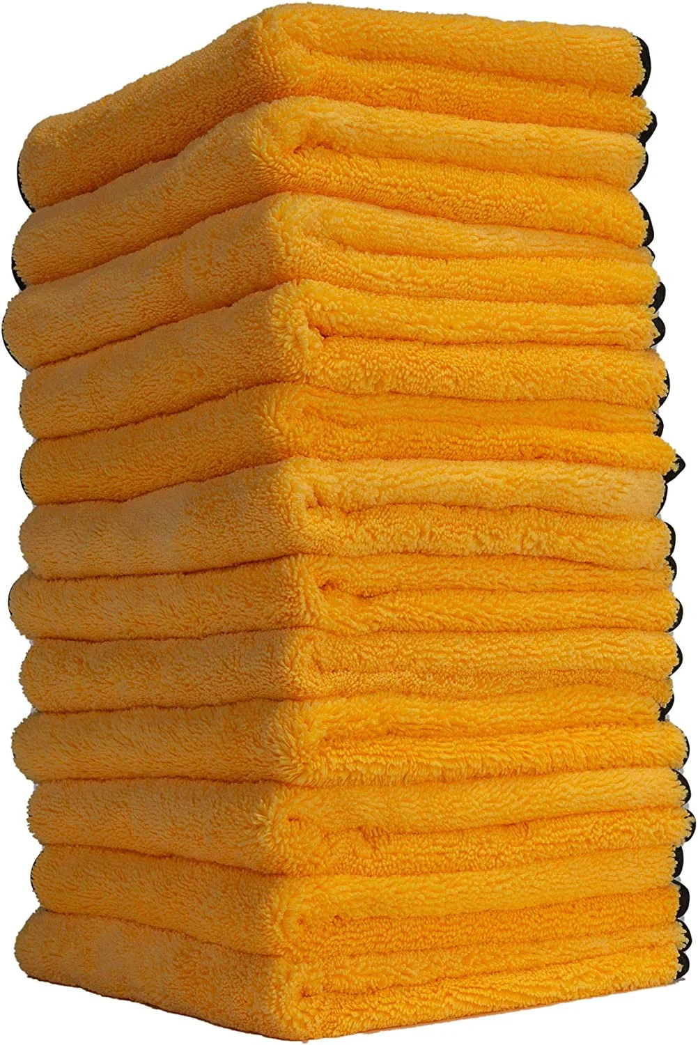 Chemical Guys MIC_506_12 Professional Grade Premium Microfiber Towels, Gold (16 Inch x 16 Inch) (Pack of 12)